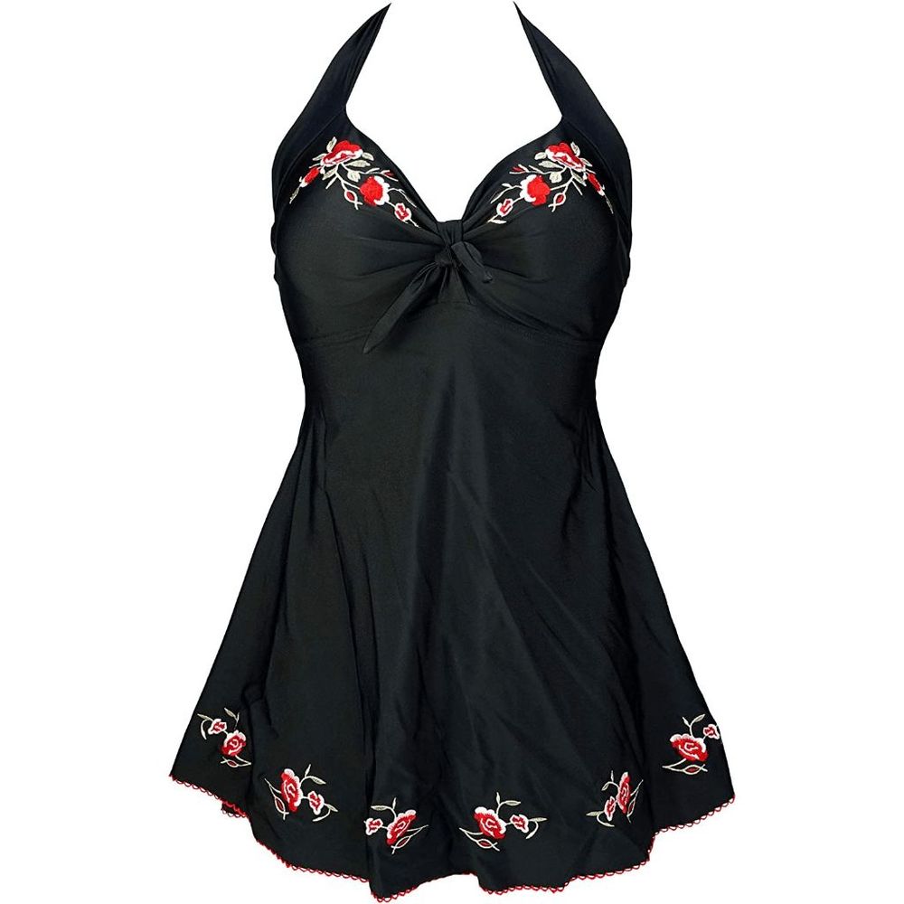 NWT COCOSHIP Vintage Sailor Pin Up Swimsuit Retro One Piece Skirtini Cover Up Sw